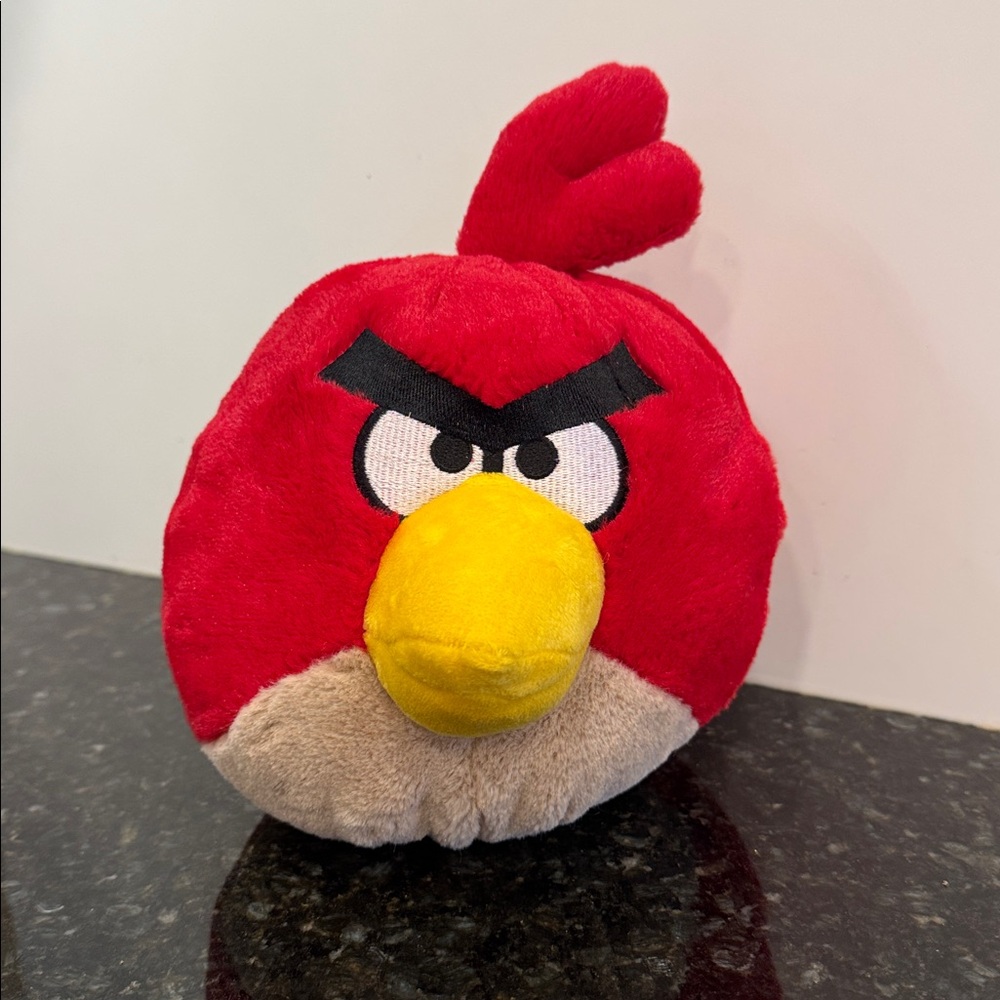 Angry Birds Red Bird 11” Plush Stuffed Animal Doll © 2010